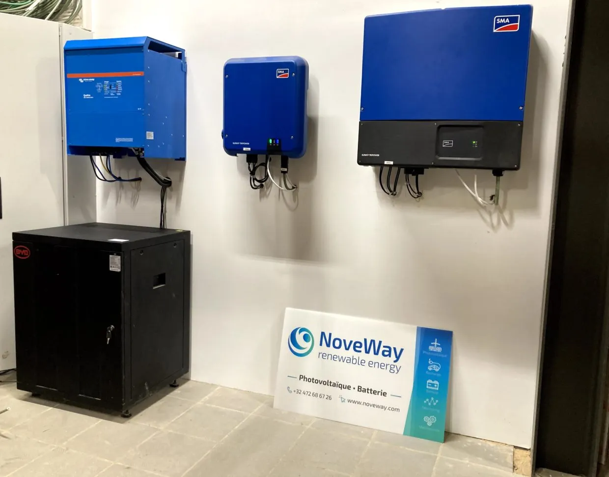 Onduleur Victron Quattro installé par NOVEWAY