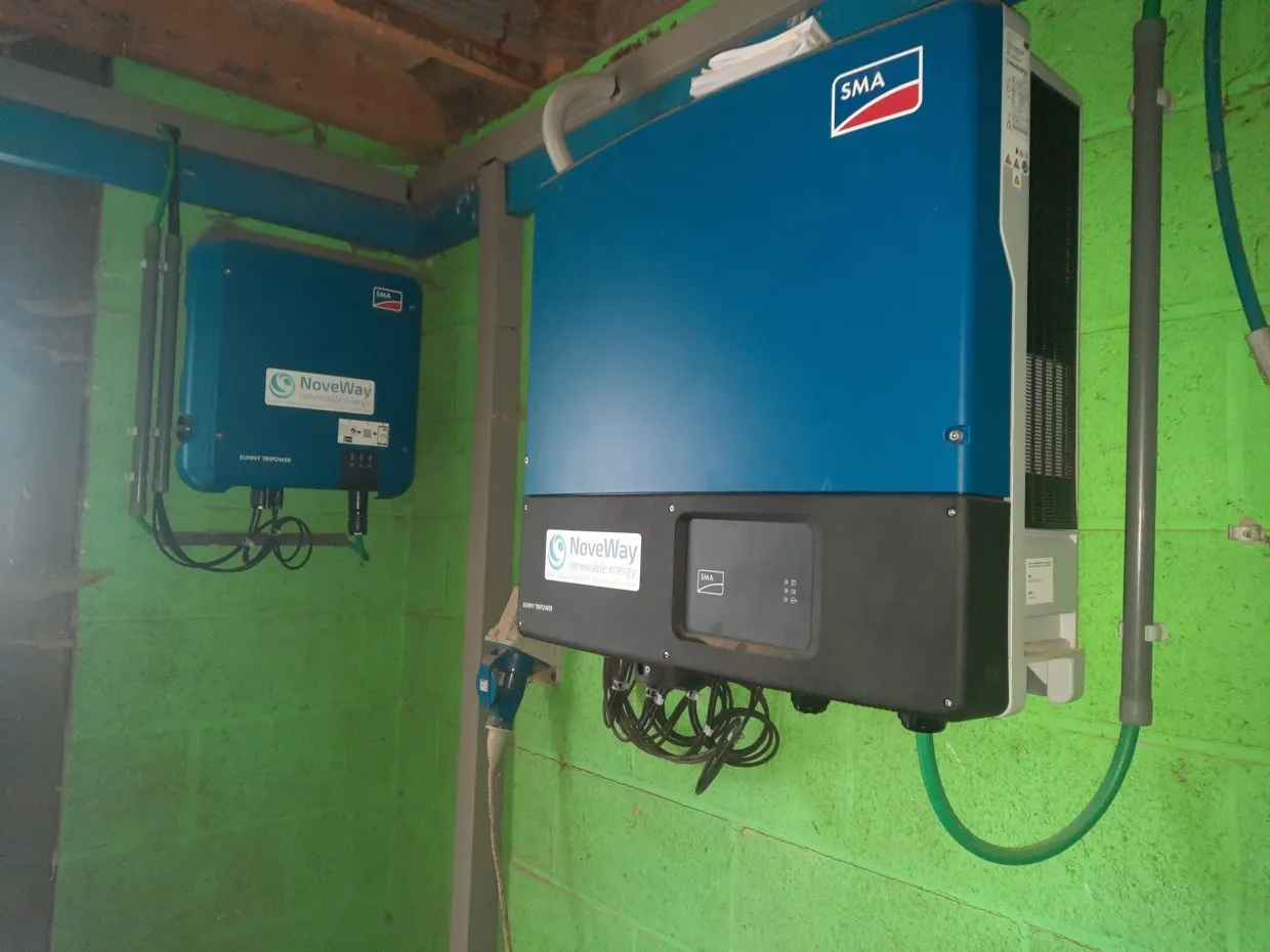 Installation industrielle de 27 kWc à la main verte !